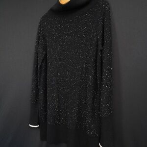Rag & Bone 100% Cashmere Black Speckled Sweater, Medium, Beautiful Condition